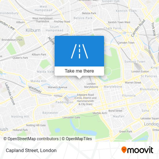 Capland Street map