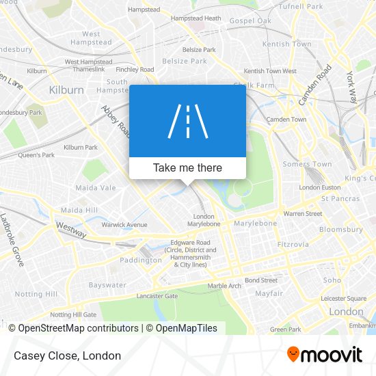Casey Close map