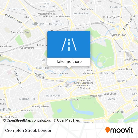Crompton Street map