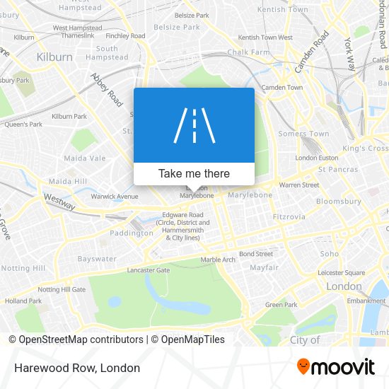 Harewood Row map