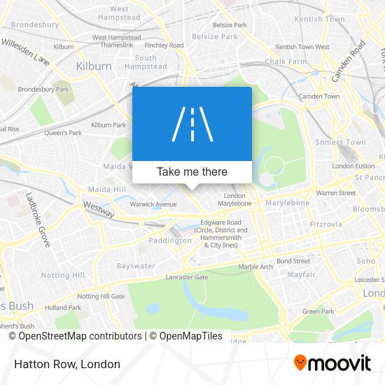Hatton Row map