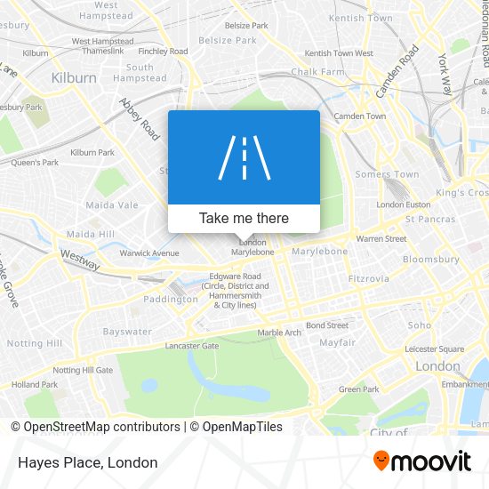 Hayes Place map