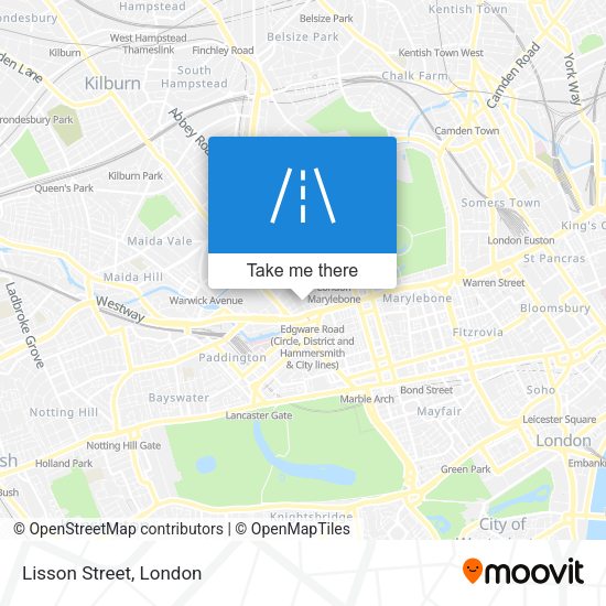 Lisson Street map