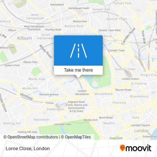 Lorne Close map