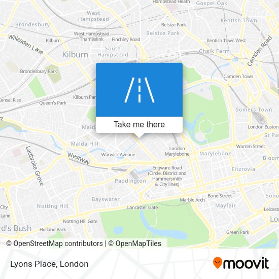 Lyons Place map
