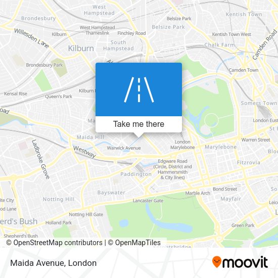 Maida Avenue map