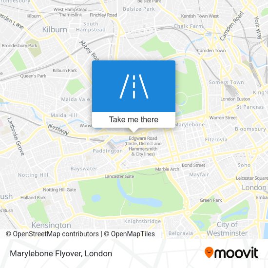 Marylebone Flyover map