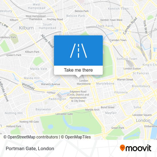 Portman Gate map