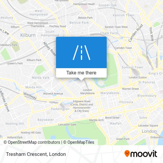 Tresham Crescent map