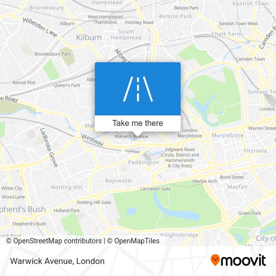 Warwick Avenue map