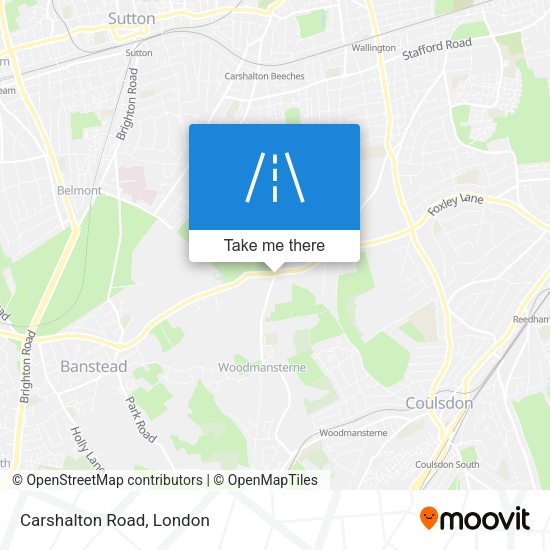 Carshalton Road map