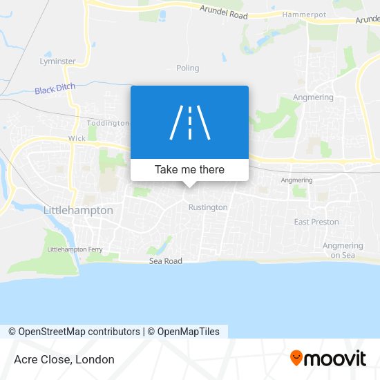 Acre Close map