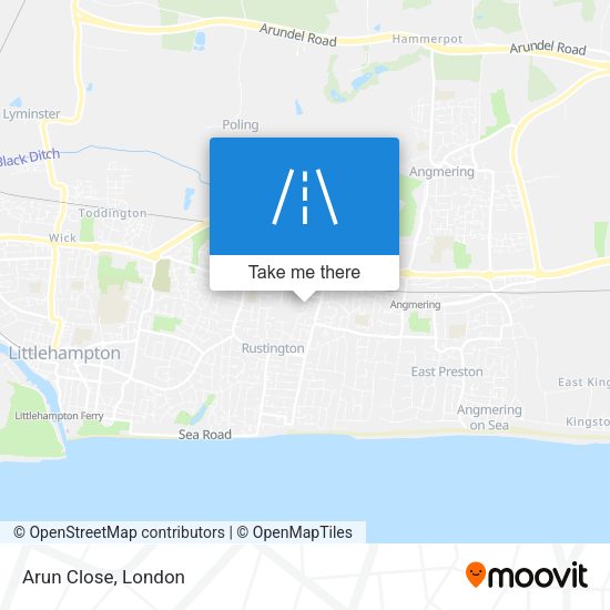 Arun Close map