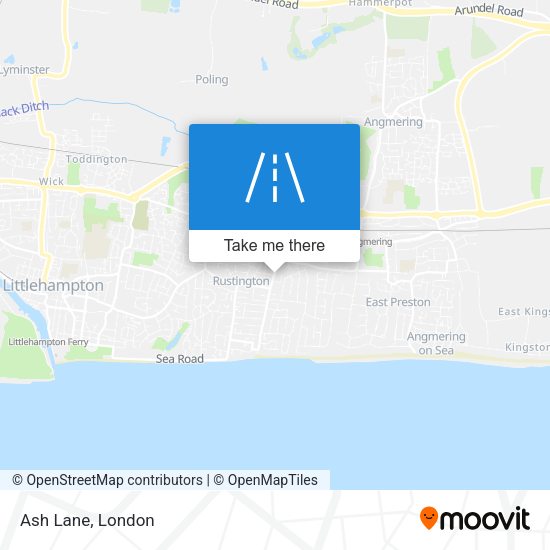 Ash Lane map