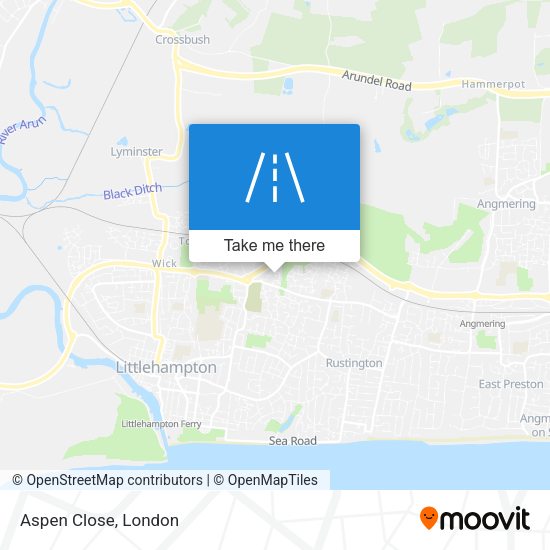Aspen Close map