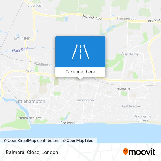 Balmoral Close map