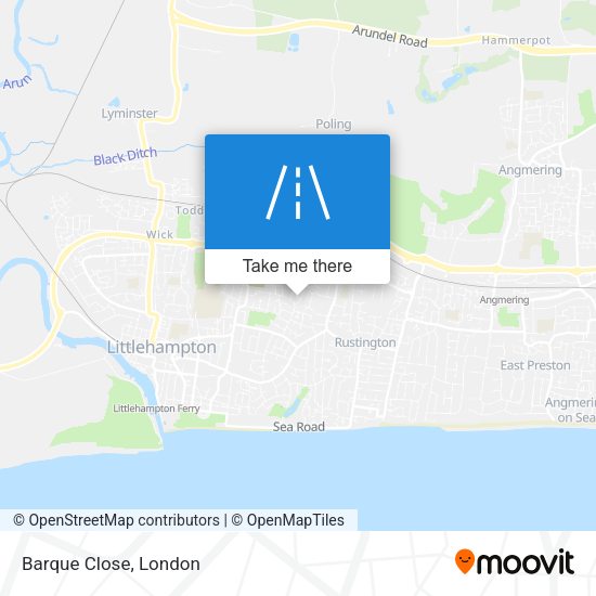 Barque Close map
