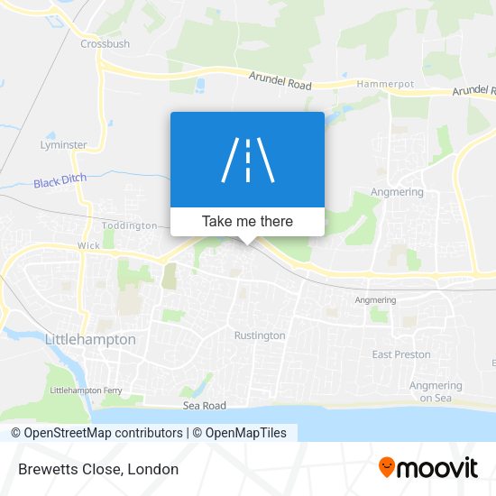 Brewetts Close map