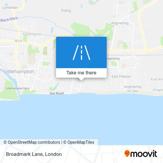 Broadmark Lane map