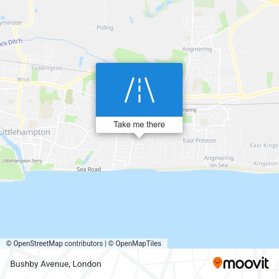 Bushby Avenue map