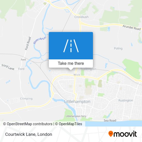 Courtwick Lane map