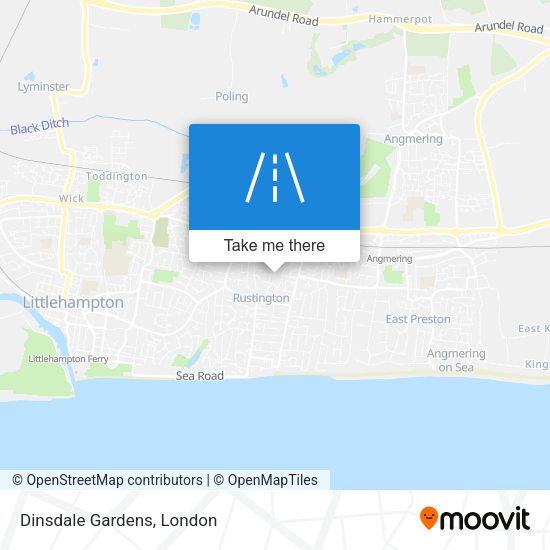 Dinsdale Gardens map