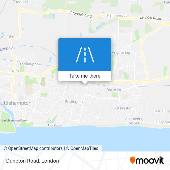Duncton Road map