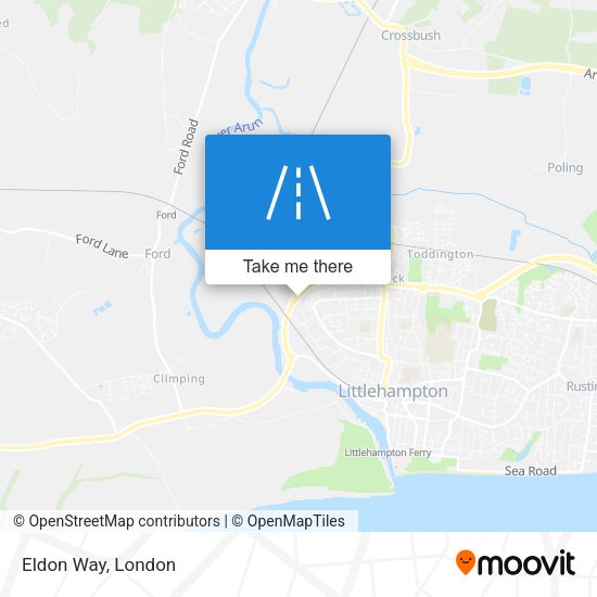 Eldon Way map