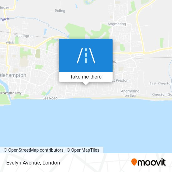 Evelyn Avenue map