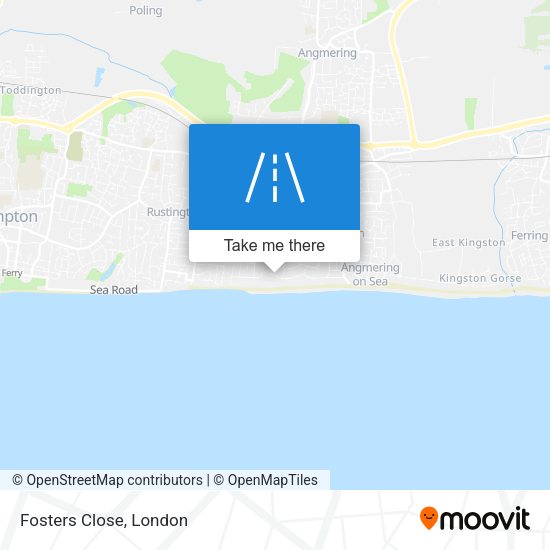 Fosters Close map
