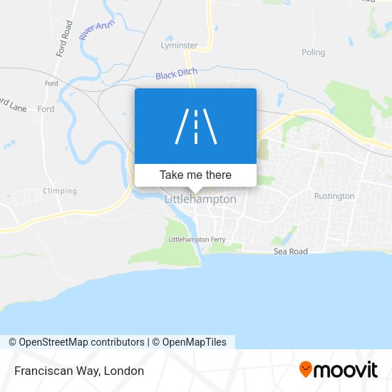 Franciscan Way map