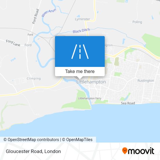 Gloucester Road map