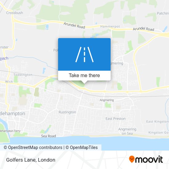Golfers Lane map