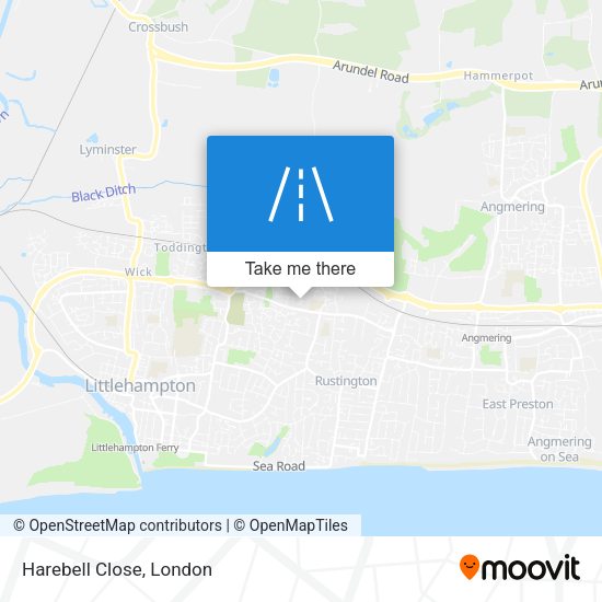 Harebell Close map