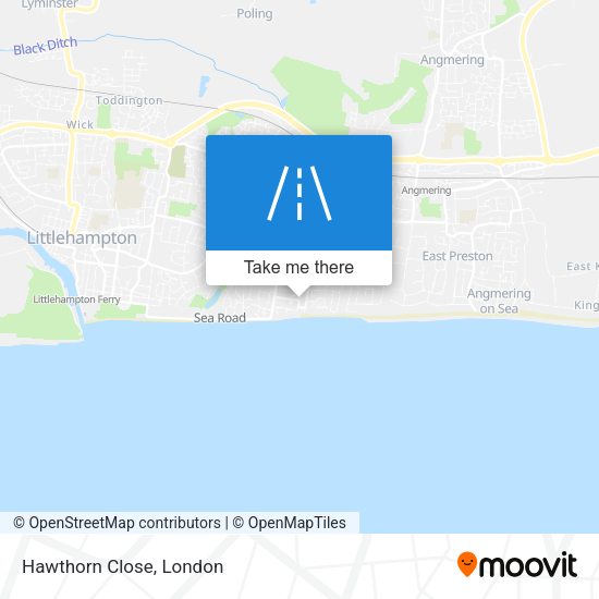Hawthorn Close map