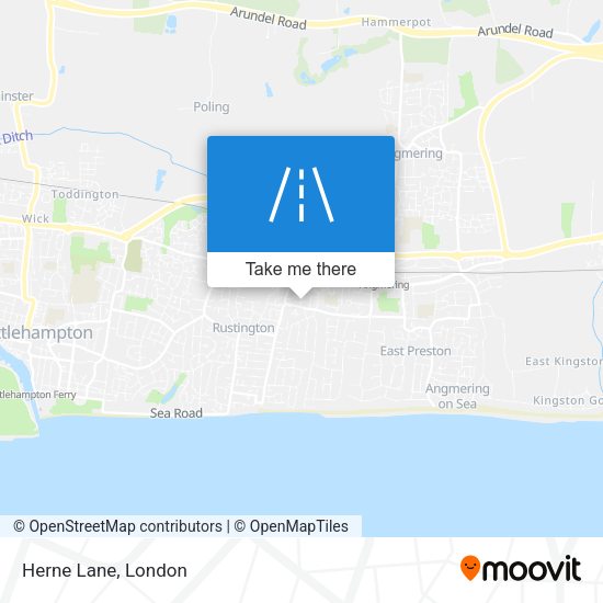 Herne Lane map