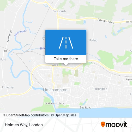 Holmes Way map