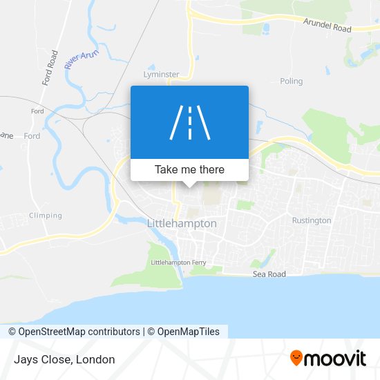 Jays Close map
