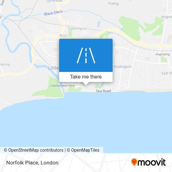 Norfolk Place map