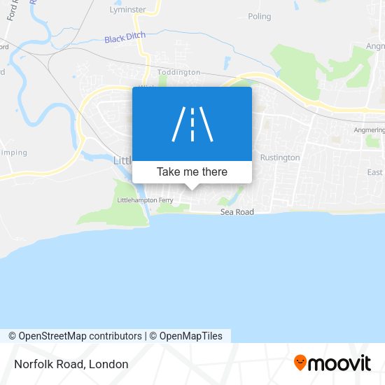 Norfolk Road map