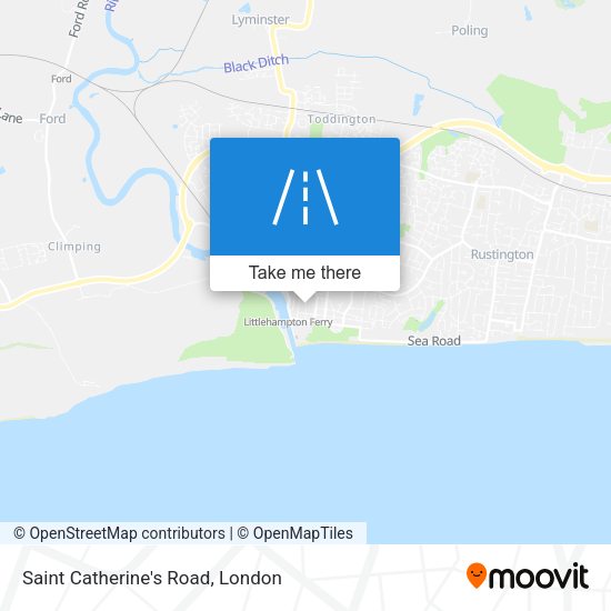 Saint Catherine's Road map