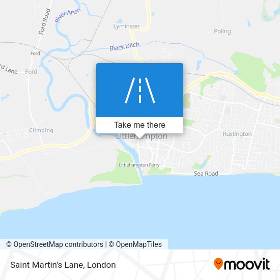 Saint Martin's Lane map