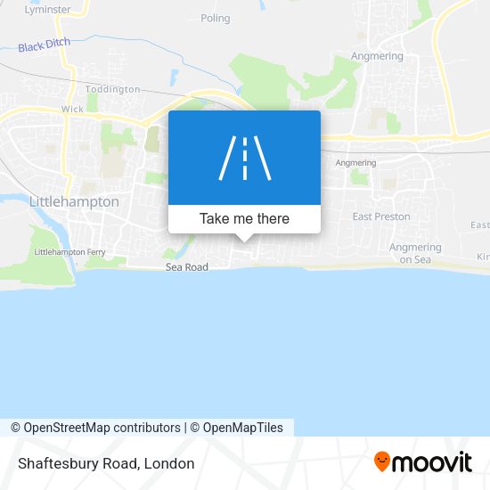 Shaftesbury Road map