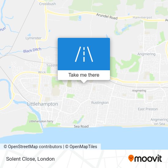 Solent Close map