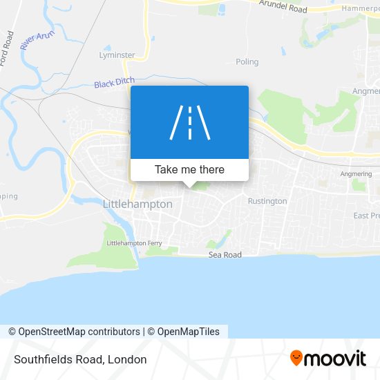 Southfields Road map