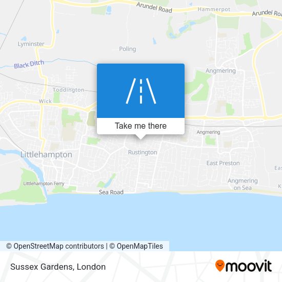 Sussex Gardens map
