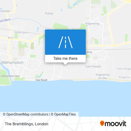 The Bramblings map