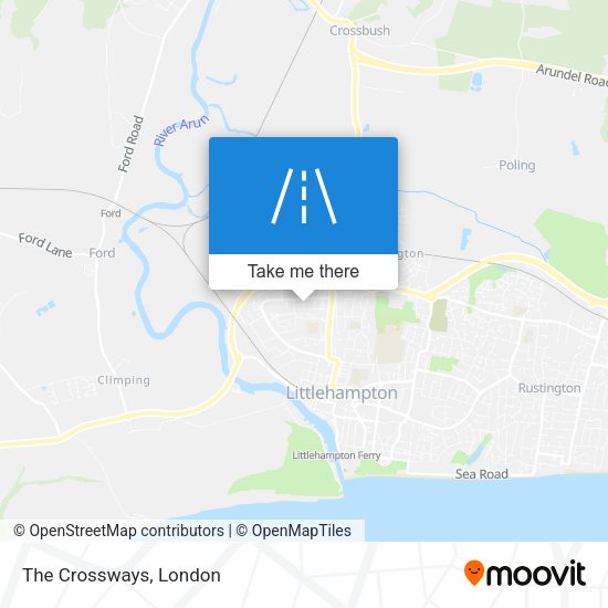 The Crossways map