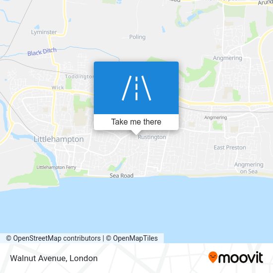 Walnut Avenue map