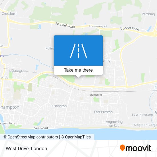 West Drive map